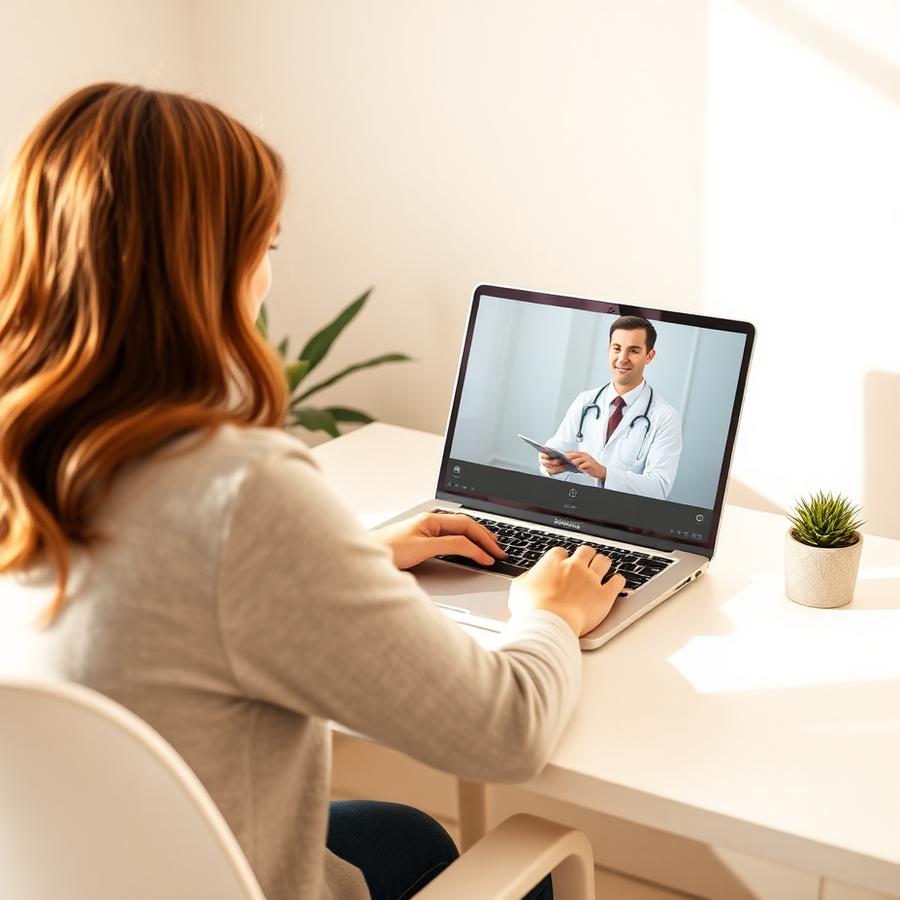 Telehealth visit with a Wellhab physician